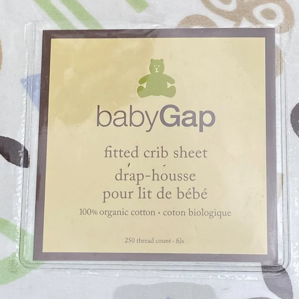 Baby GAP Organic Cotton Safari Fitted Crib Sheet